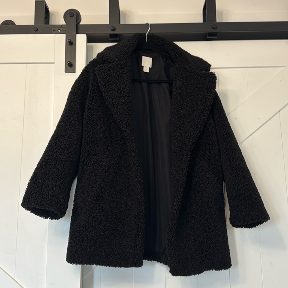 Black Sherpa coat